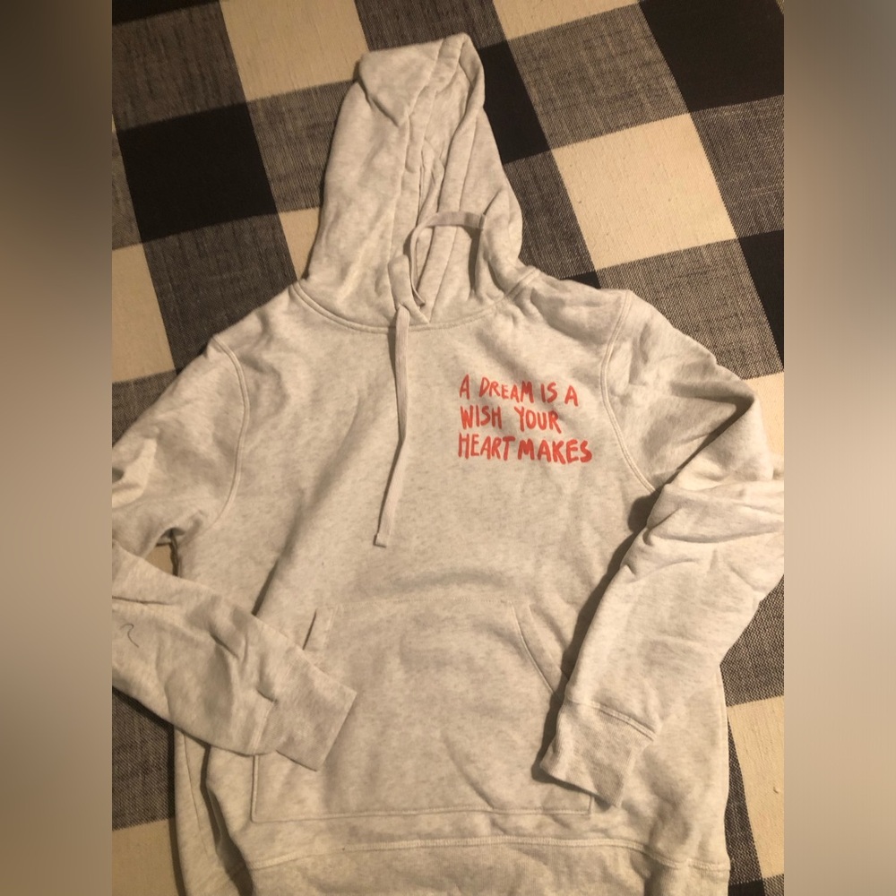 Disney hoodie, "a dream is a wish your heart makes